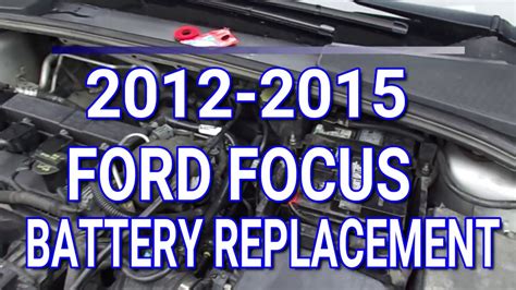 2009 ford focus battery junction box replacement|Ford Focus 2.0 battery replacement.